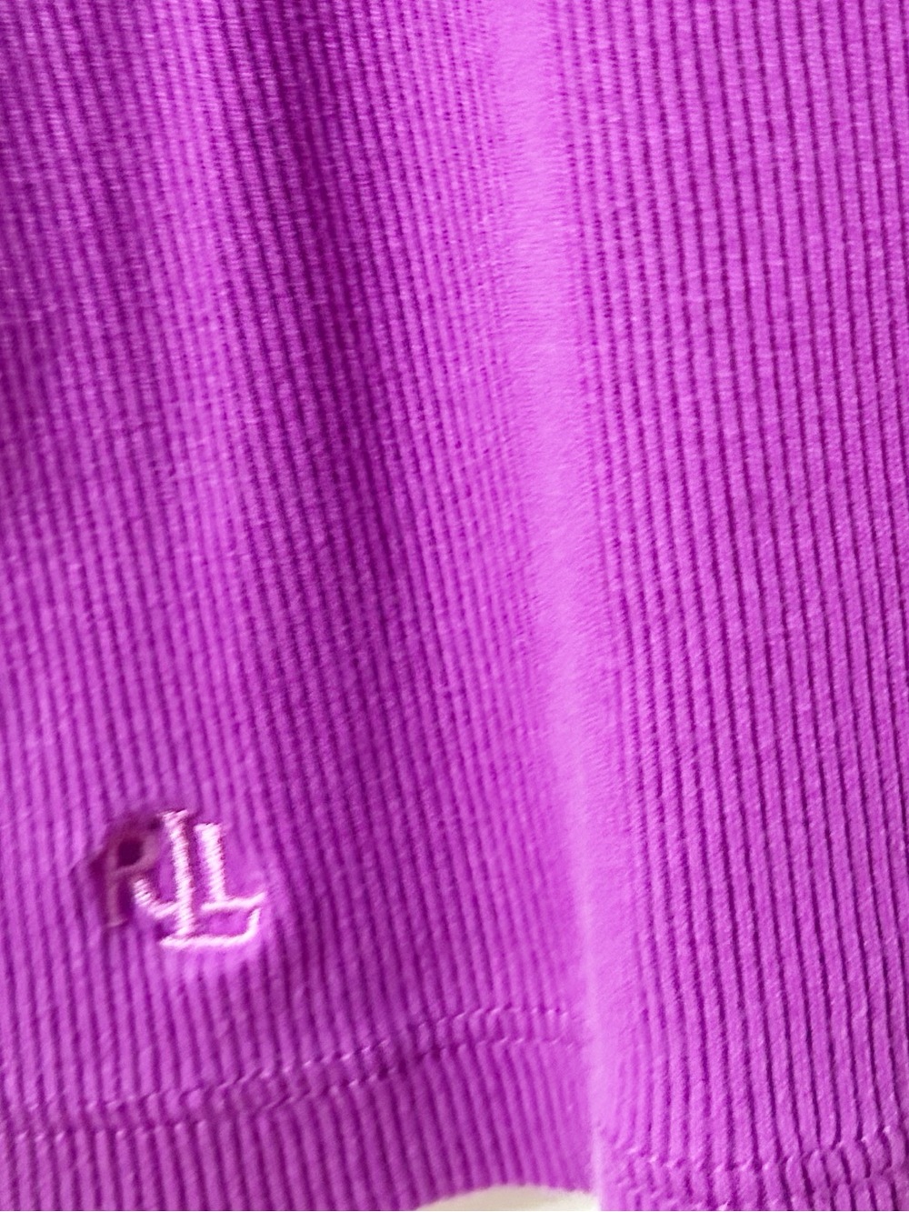 Lauren Ralph Lauren Women’s Ribbed Scoop Neck Tank Top Fuchsia Size 1X - Picture 5 of 7